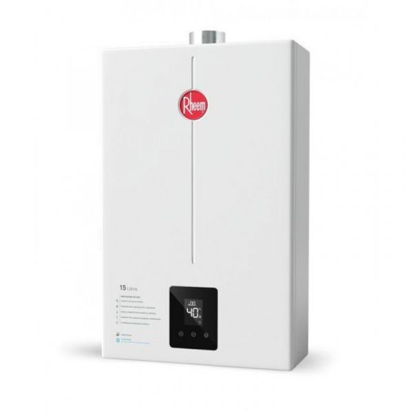 Aquecedor De Água A Gás Digital Rheem 15 Litros GLP/GN Branco